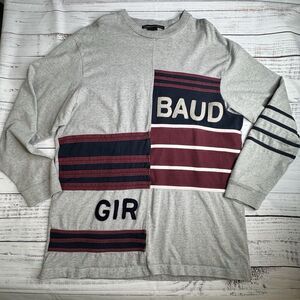 Marithe Francois Girbaud Vintage Colorblock Spellout Sweatshirt Large Y2K